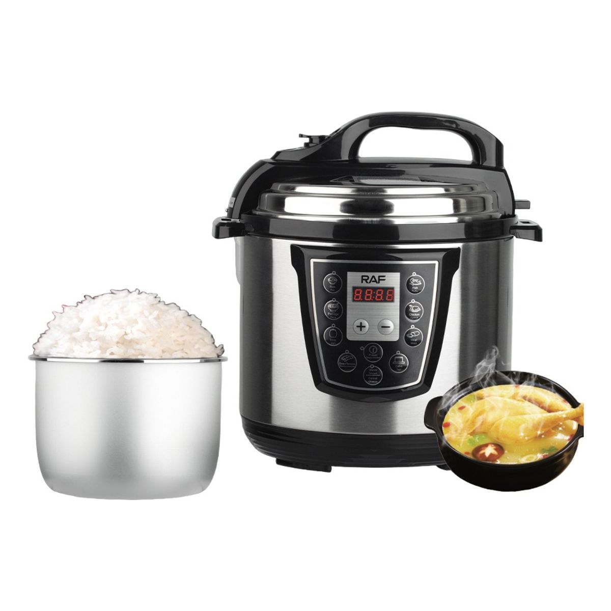U BUY - Olla A Presión Eléctrica Multifuncional  1000w
