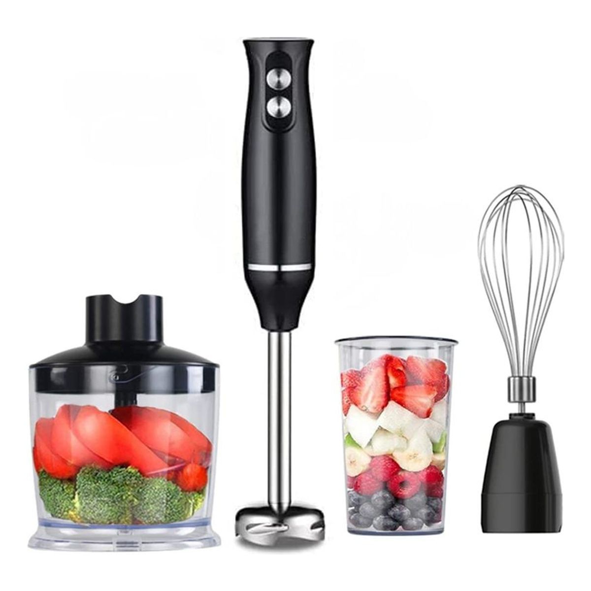 U BUY - Batidora De Mano De Acero Inoxidable De 500w