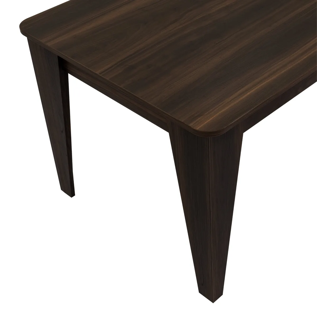 FMFURNITURE - Mesa De Comedor 4 Puestos Fm-006O Café Oscuro