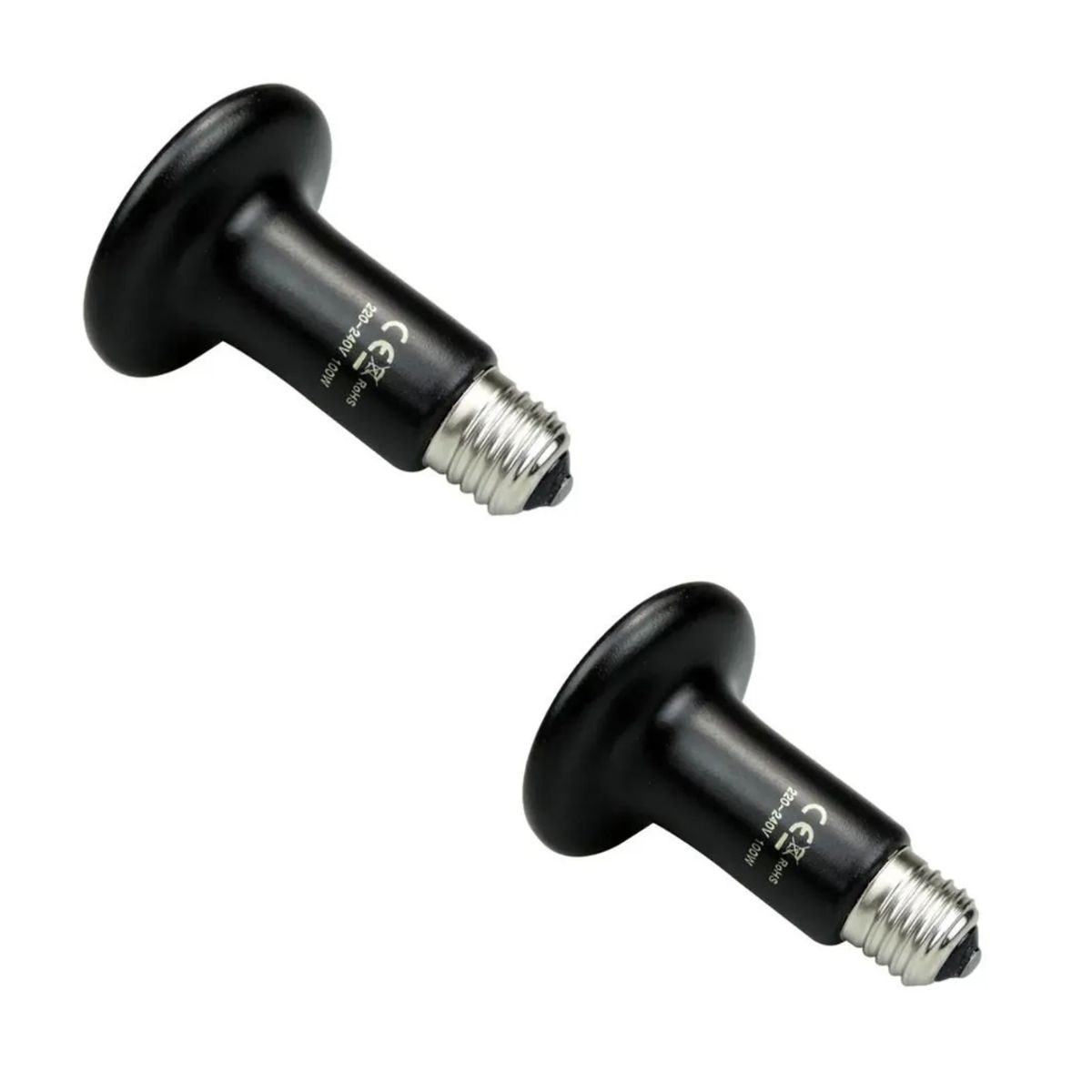 GENERICO - PACK X2 FOCO CERAMICO RESISTENCIA INCUBADORA REPTILES 100W 220V