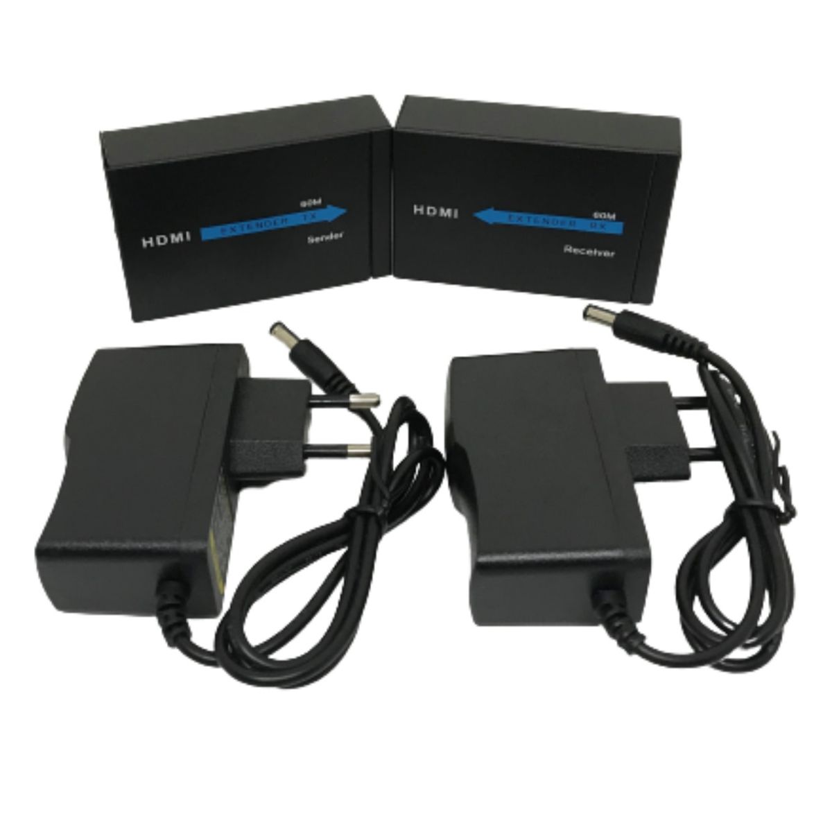 GENERICO - Extensor Hdmi Rj45 Full Hd 1080p Cat 5e/6 Hdtv 60 Metros