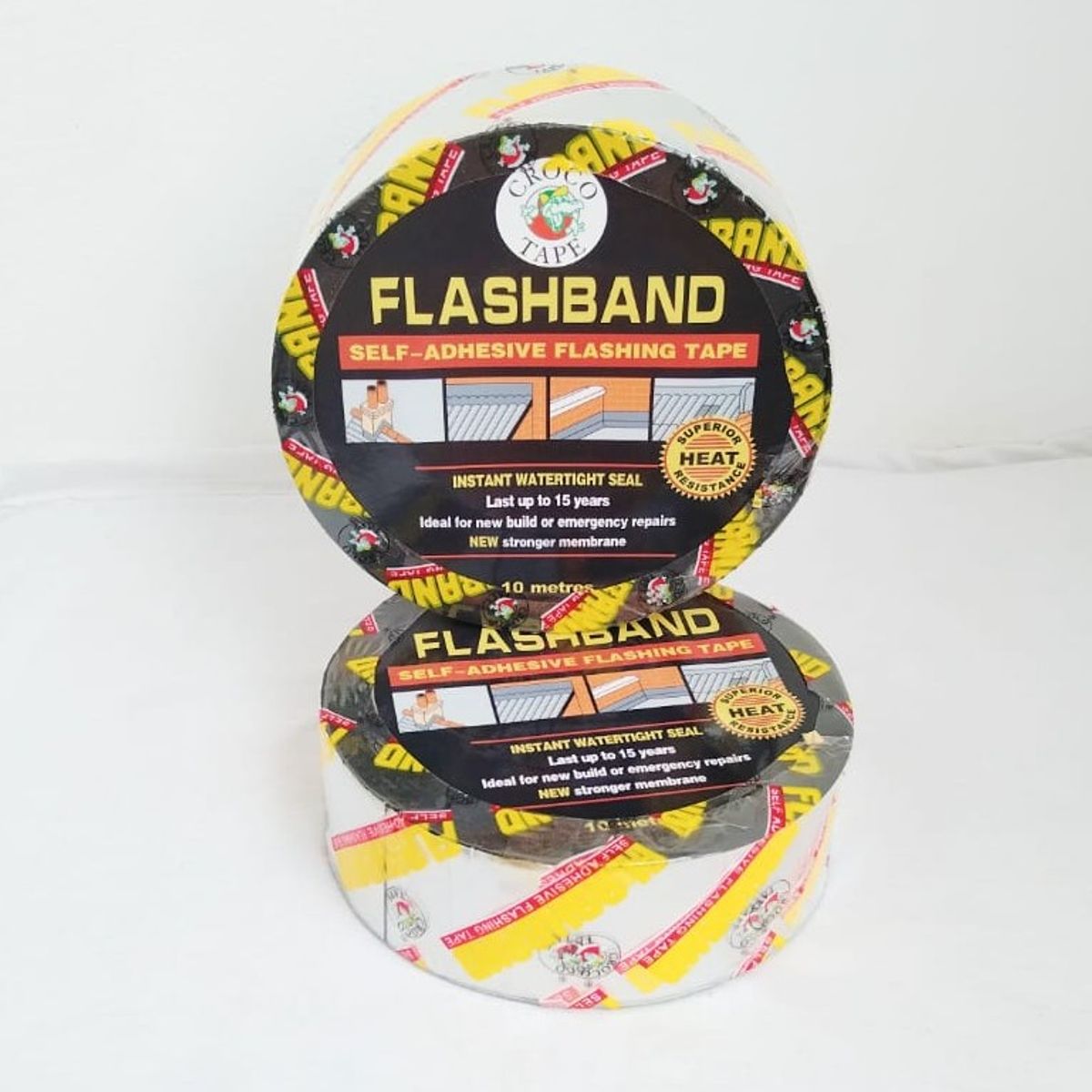 GENERICO - Cinta Impermeable Adhesiva Flashband x 2 Para Reparación 10m x 5cm