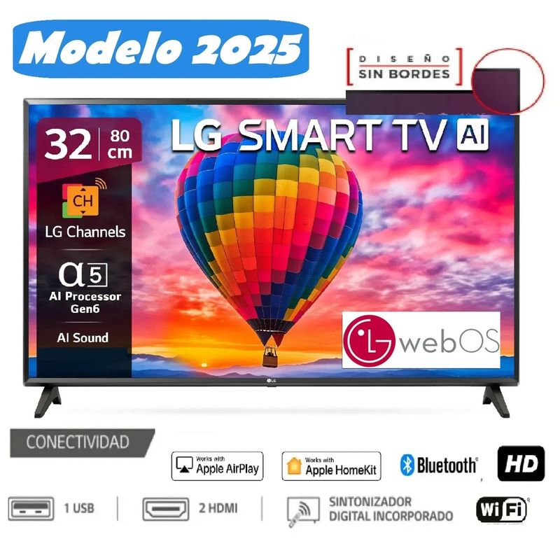 LG - Led 32 Pulgadas Smart TV Procesador A5 - 32LR600B