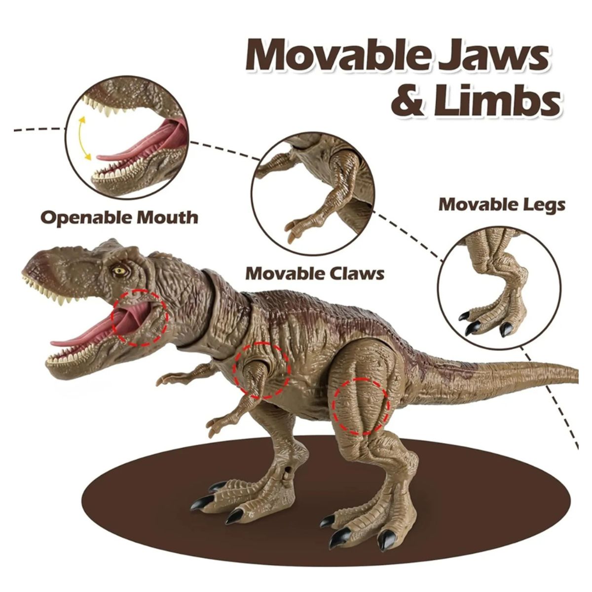 GENERICO - Dinosaurio Con Luces Sonido Y Efectos De Humo