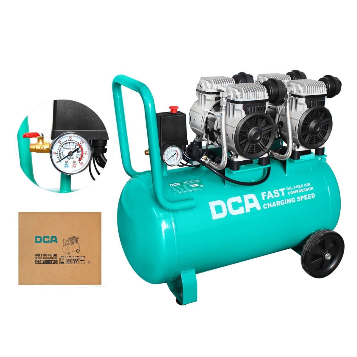 DCA - Compresora 50L Silenciosa 1100w DCA