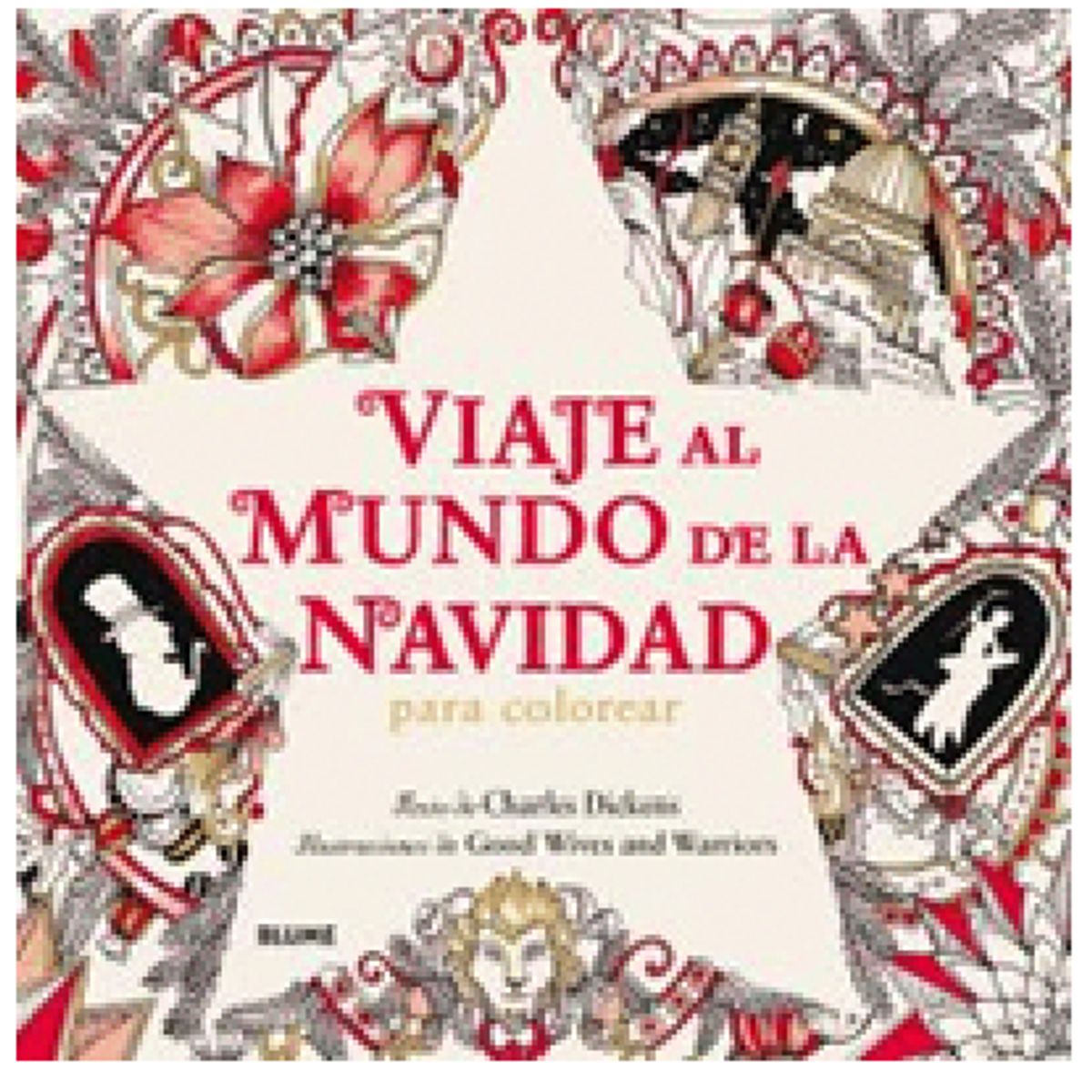 GENERICO - Libro infantil Viaje al Mundo de la Navidad para Colorear