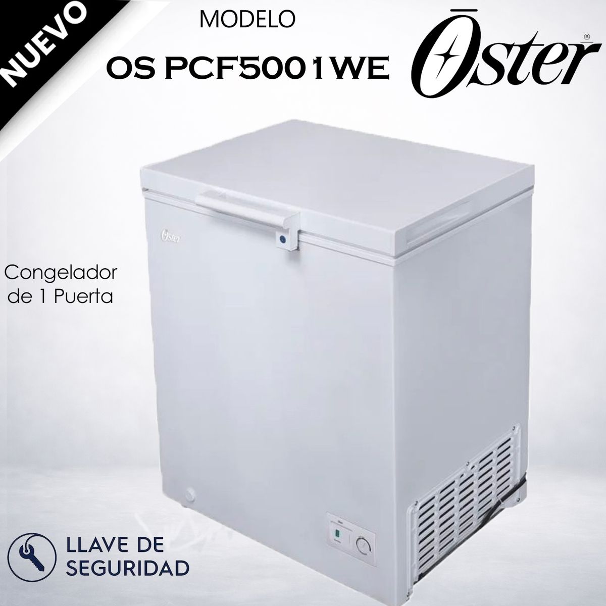 OSTER - Congeladora 145L  OS PCF5001WE -