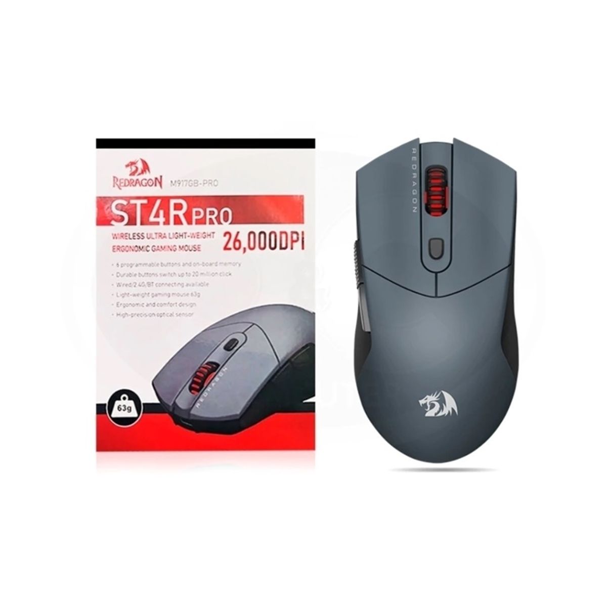REDRAGON - Mouse Redragon ST4R PRO M917GB-PRO Wireless BLACK