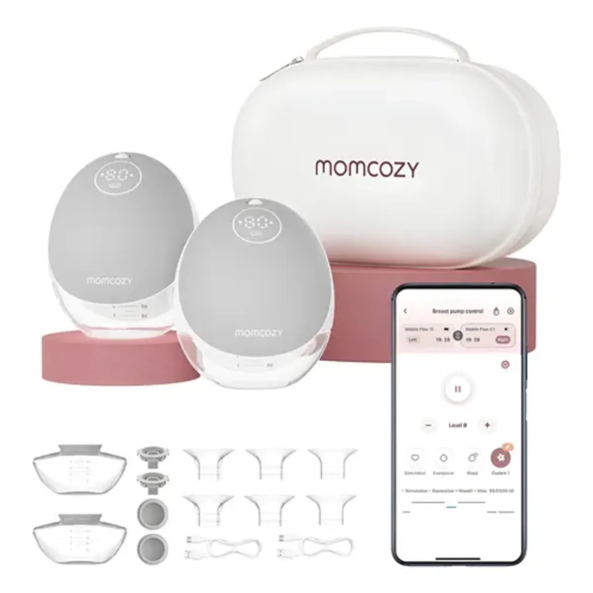 MOMCOZY - Extractor manos libres momcozy flow M9 con app