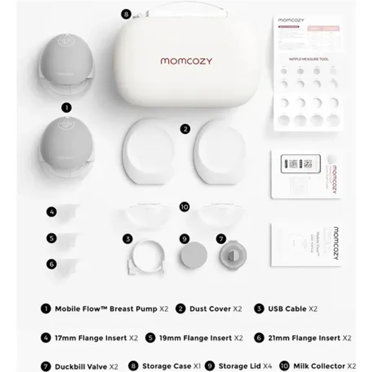 MOMCOZY - Extractor manos libres momcozy flow M9 con app