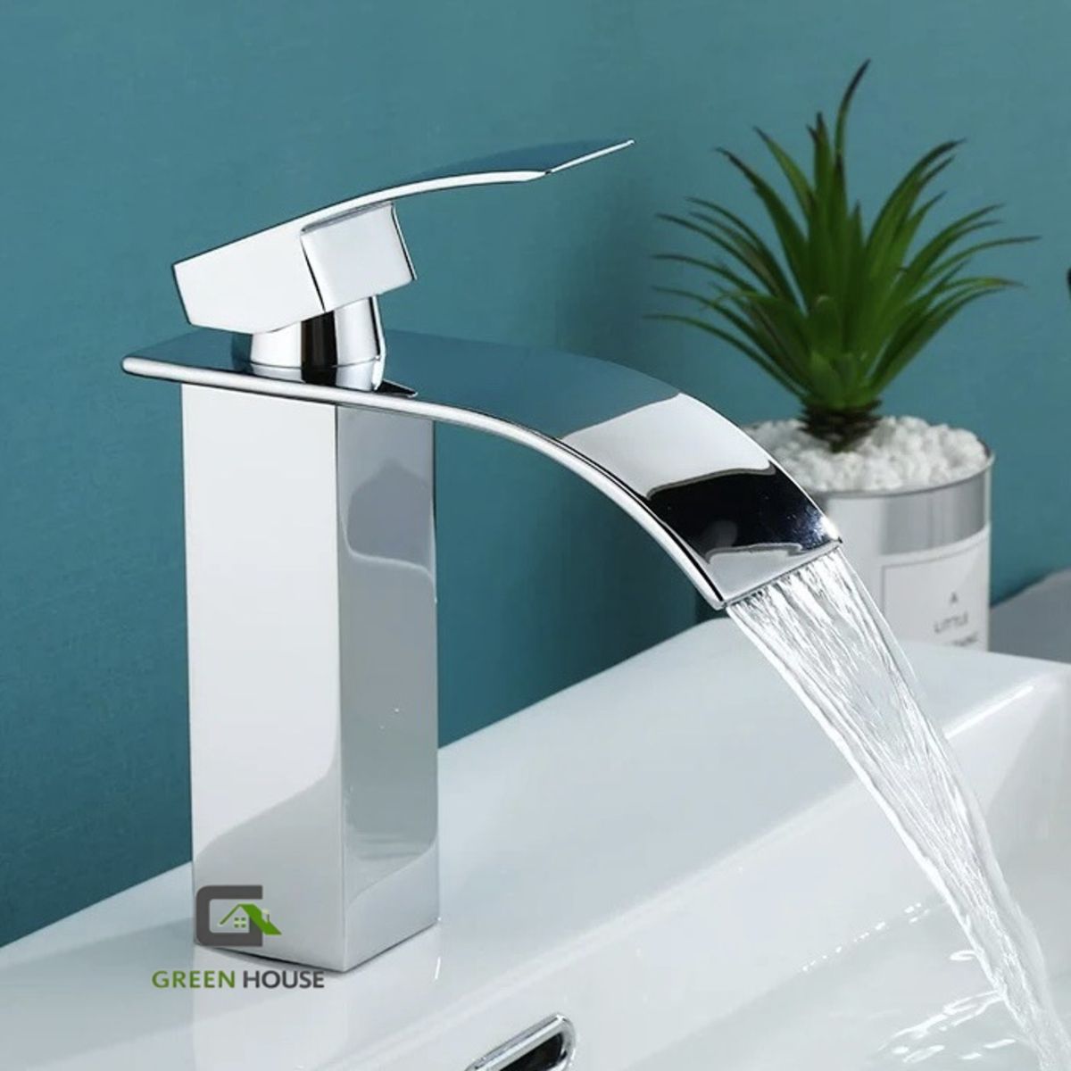 COMBO LAVATORIO VESSANTI + MEZCLADORA CASCADA PICO FINO - VOS43, marca GREEN HOUSE - Foto 2