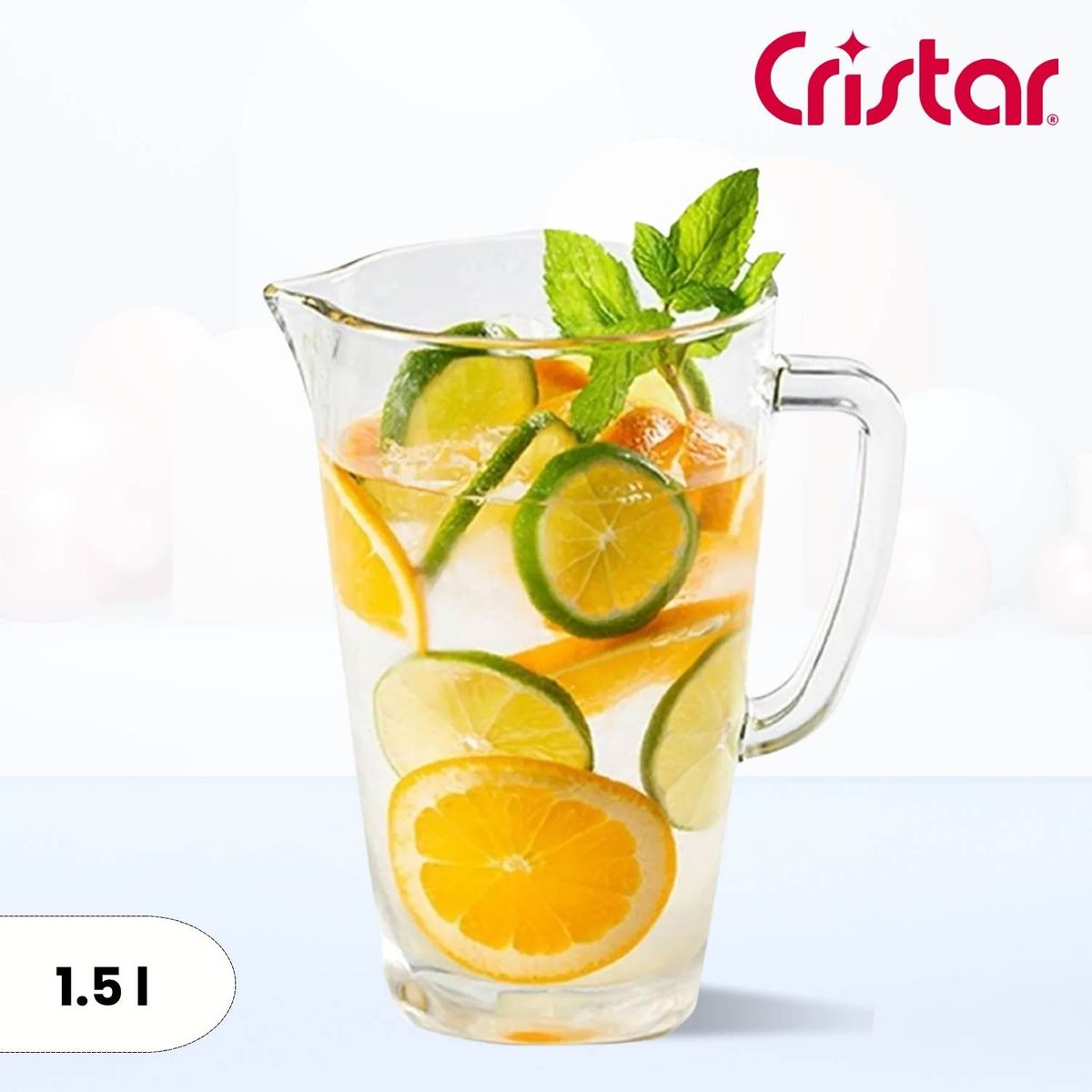 CRISTAR - Jarra de Vidrio Genova Cristar 1.50 l