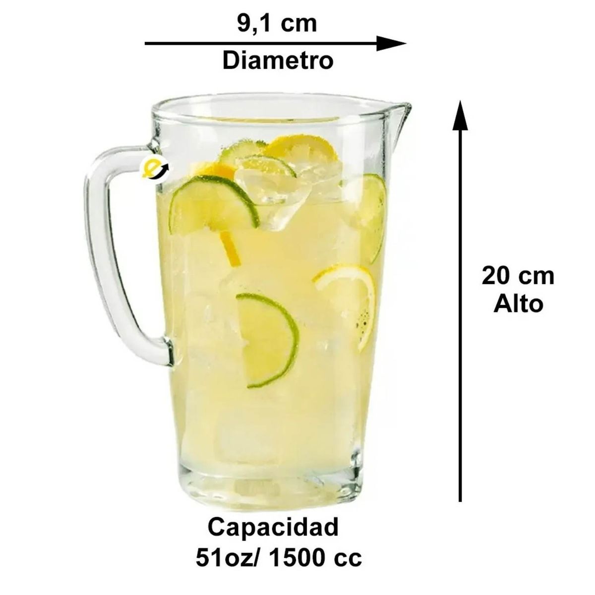 CRISTAR - Jarra de Vidrio Genova Cristar 1.50 l