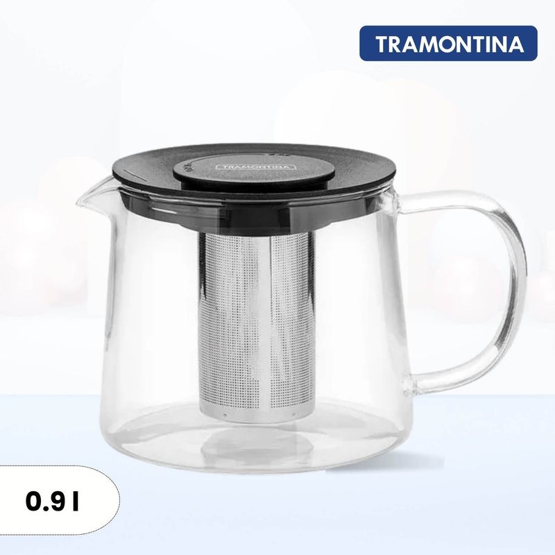 TRAMONTINA - Tetera Vidrio borosilicato cInfusor Tramontina 0 .9L