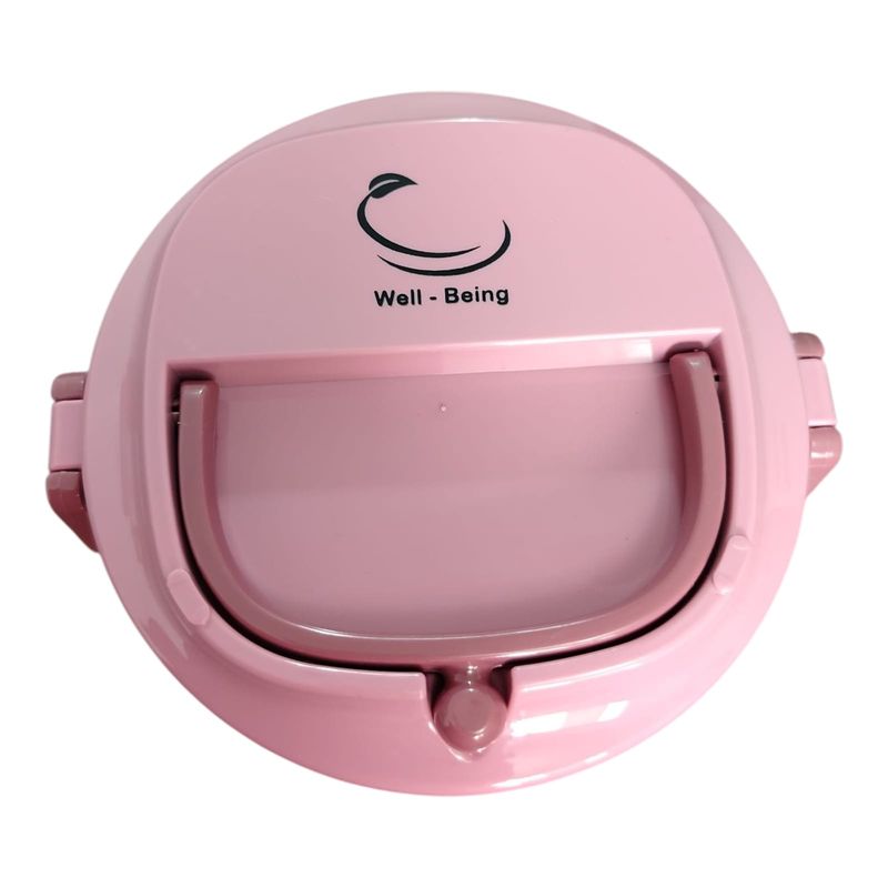 WELL BEING - Lonchera Térmica Rosado 1000ML de Acero Inoxidable  Mantiene el Calor 3H