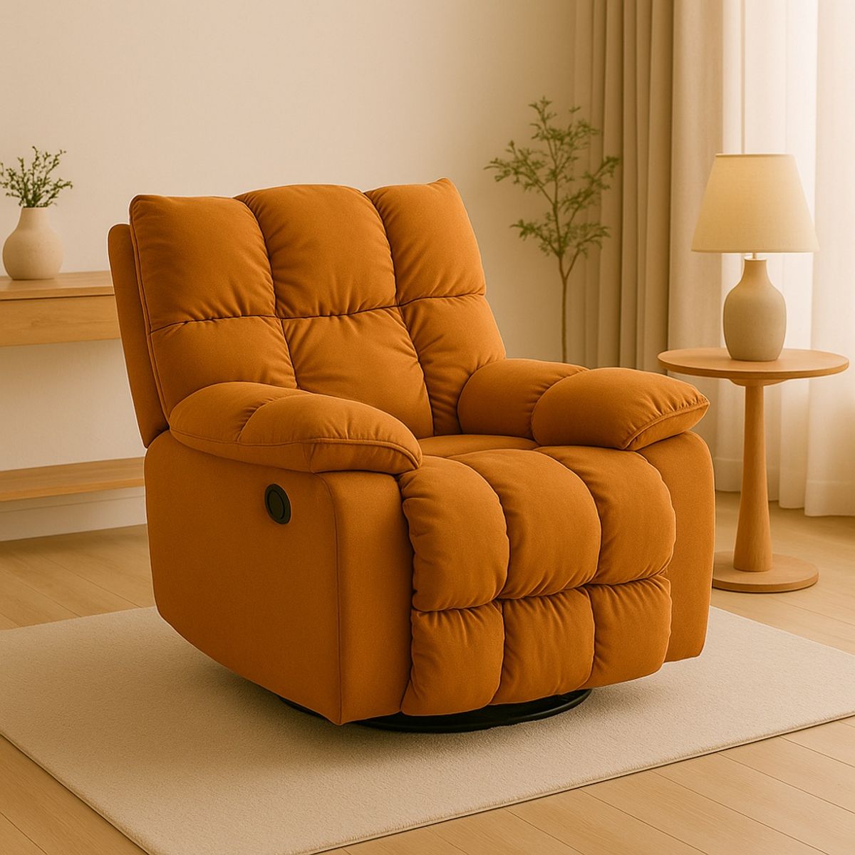 GENERICO - Sillón Mecedora Giratorio Manual