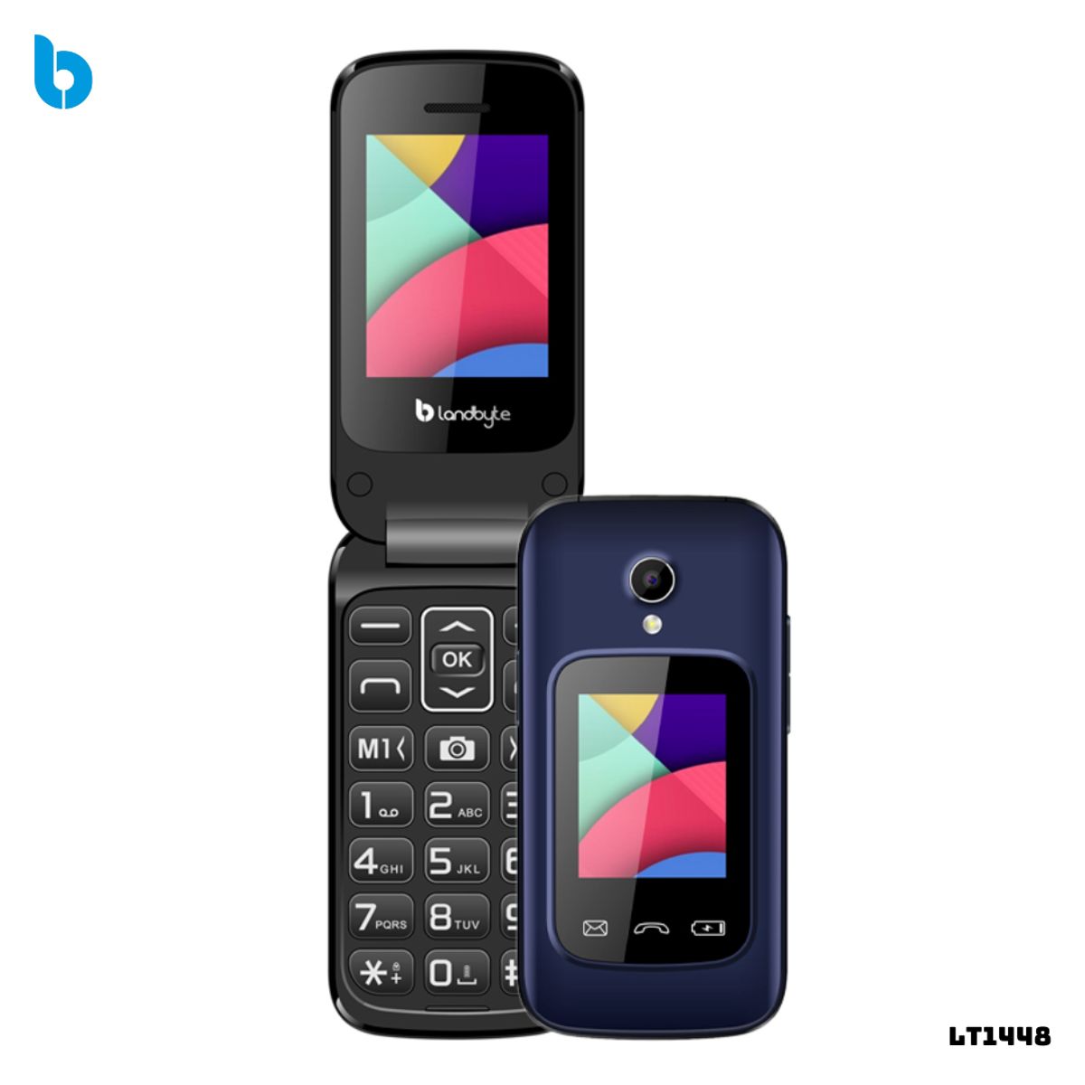 LANDBYTE - CELULAR BASICO LANDBYTE LT1448 4G DUAL SIM - AZUL