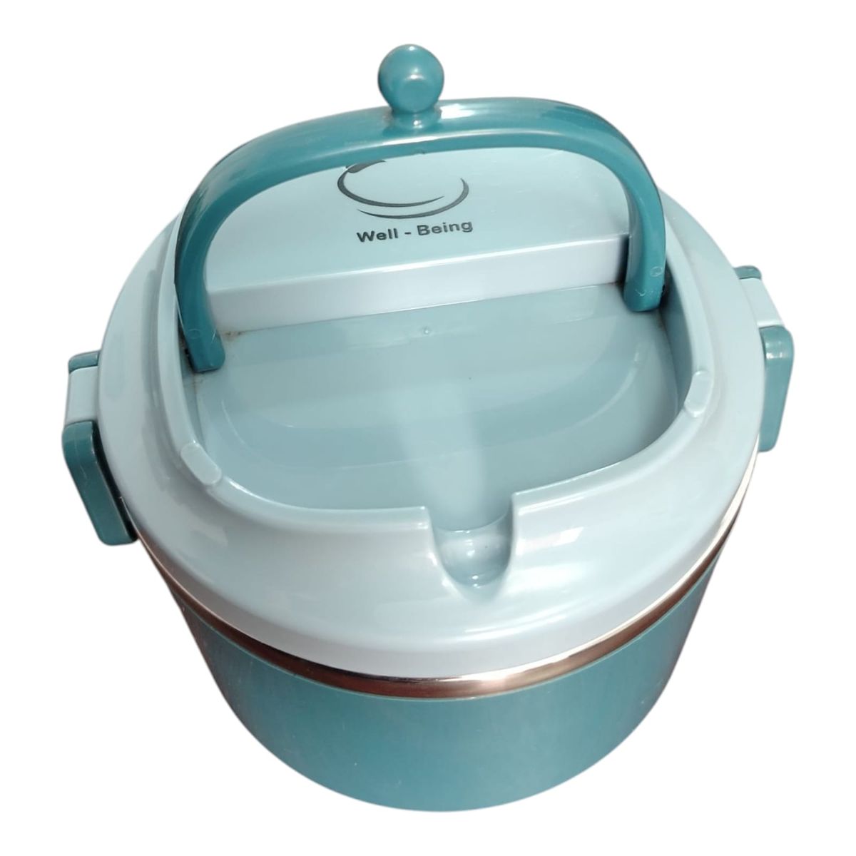 WELL BEING - Lonchera Térmica Azul 1000ML de Acero Inoxidable  Mantiene el Calor 3H