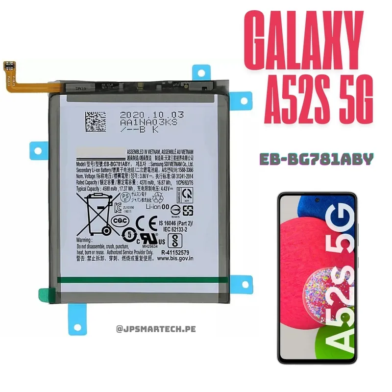 OEM - BATERIA SAMSUNG A52S 5G TORIGINAL-SM NUEVO