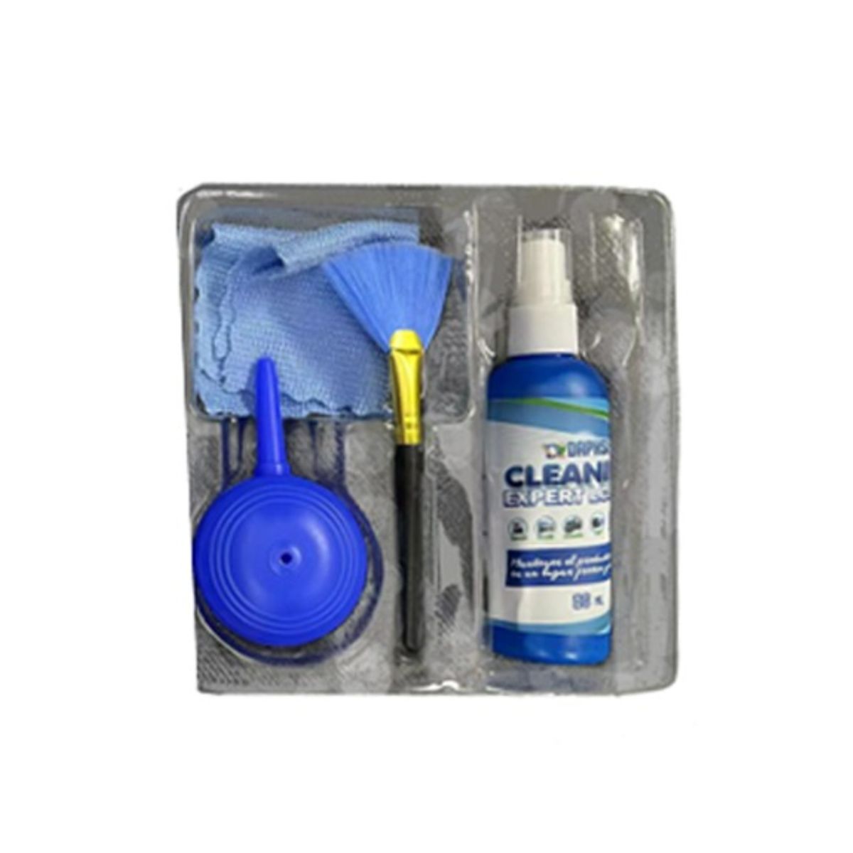 GENERICO - KIT DE LIMPIEZA 4 EN 1 TV, LAPTOP, MONITOR, CONSOLAS, CAMARAS, CELULAR