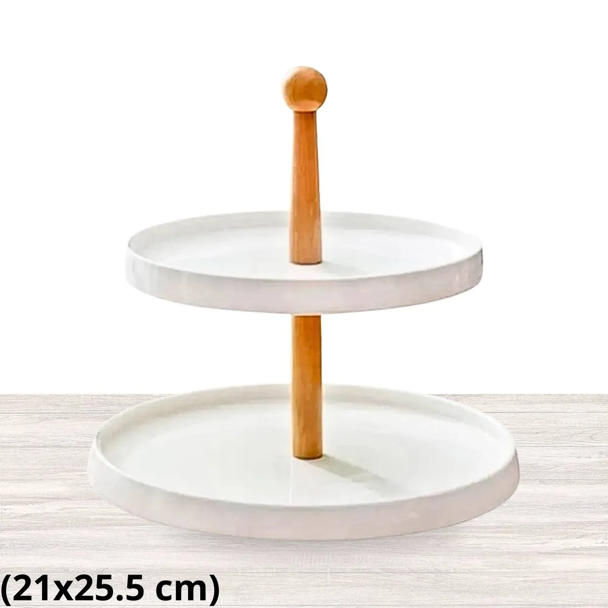 ICHIMATSU - Porta bocaditos de Loza 2 pisos (21x25.5 cm)