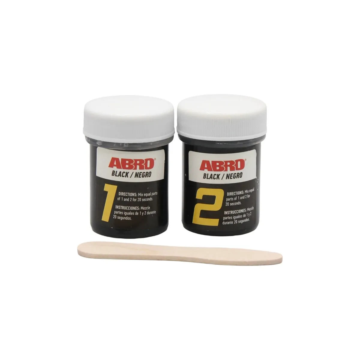 ABRO - ABRO Pegamento Epóxico PegaMundo Transparente y Negro Pack x 2