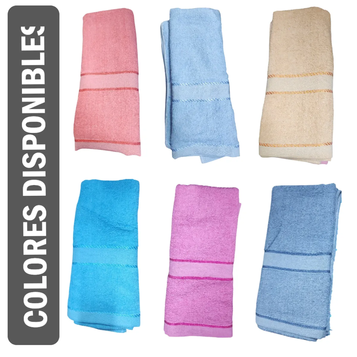 GENERICO - Toalla de cuerpo Naranja Beige - 140x68cm