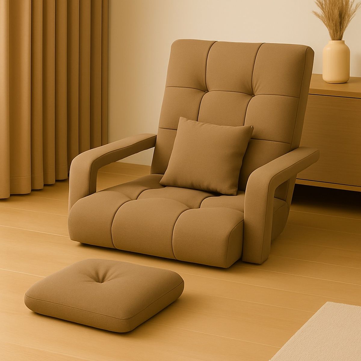 GENERICO - Silla Perezosa De Relajación Con Posa Pie