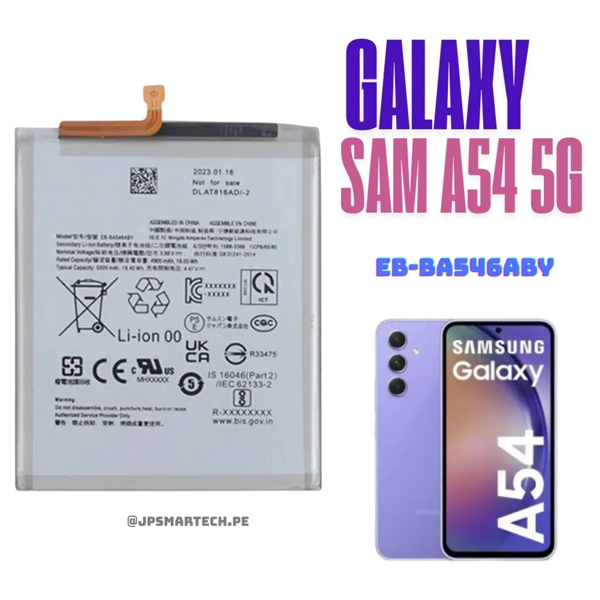 OEM - BATERIA SAMSUNG A54 5G TORIGINAL-SM NUEVO