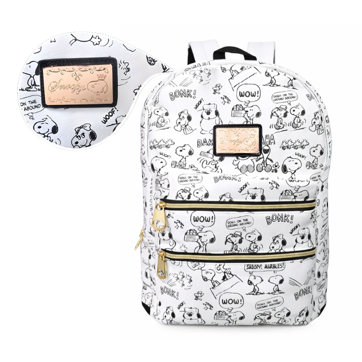 SNOOPY - MOCHILA  CON ESTAMPADO SNOOPY - BLANCO