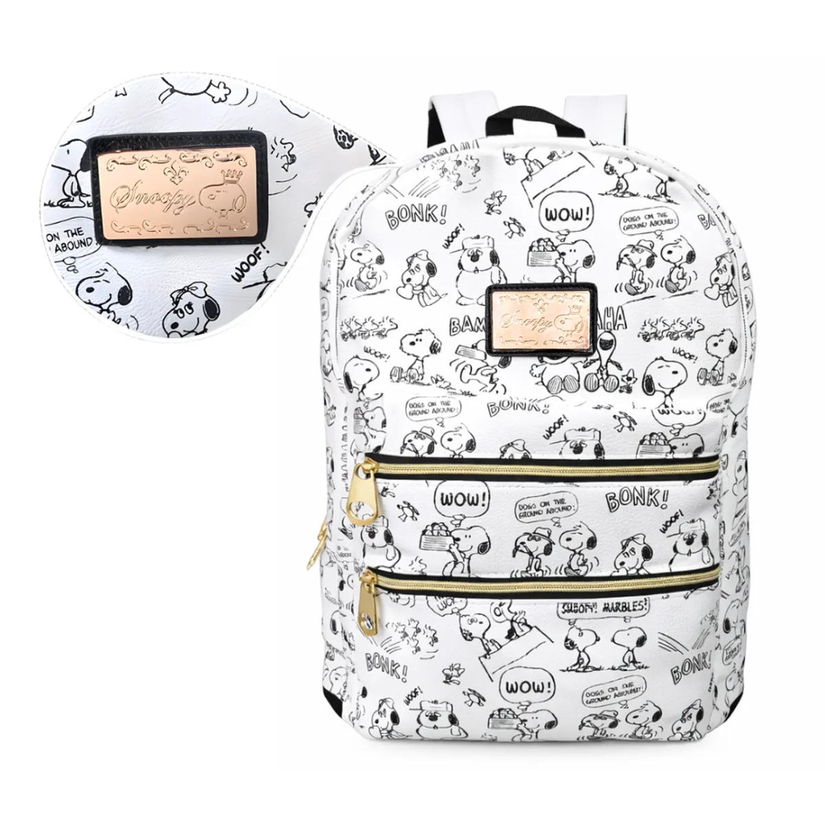 SNOOPY - MOCHILA  CON ESTAMPADO SNOOPY - BLANCO