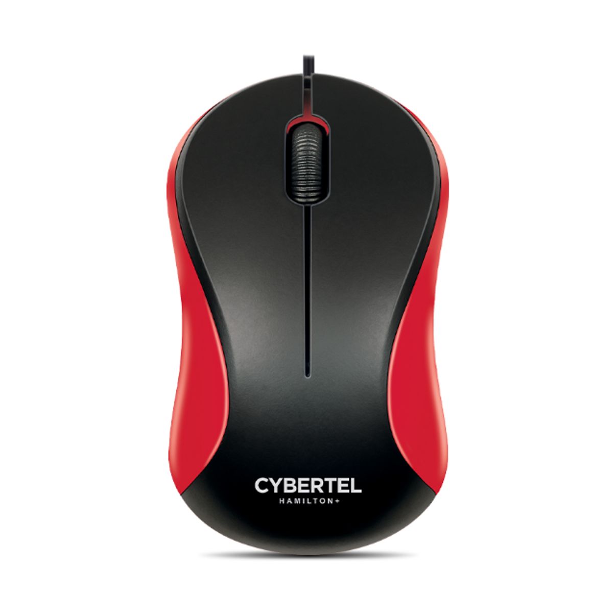 CYBERTEL - Mouse Oficina Alámbrico 1000DPI Rojo Cybertel Hamilton+ CYB M209r+