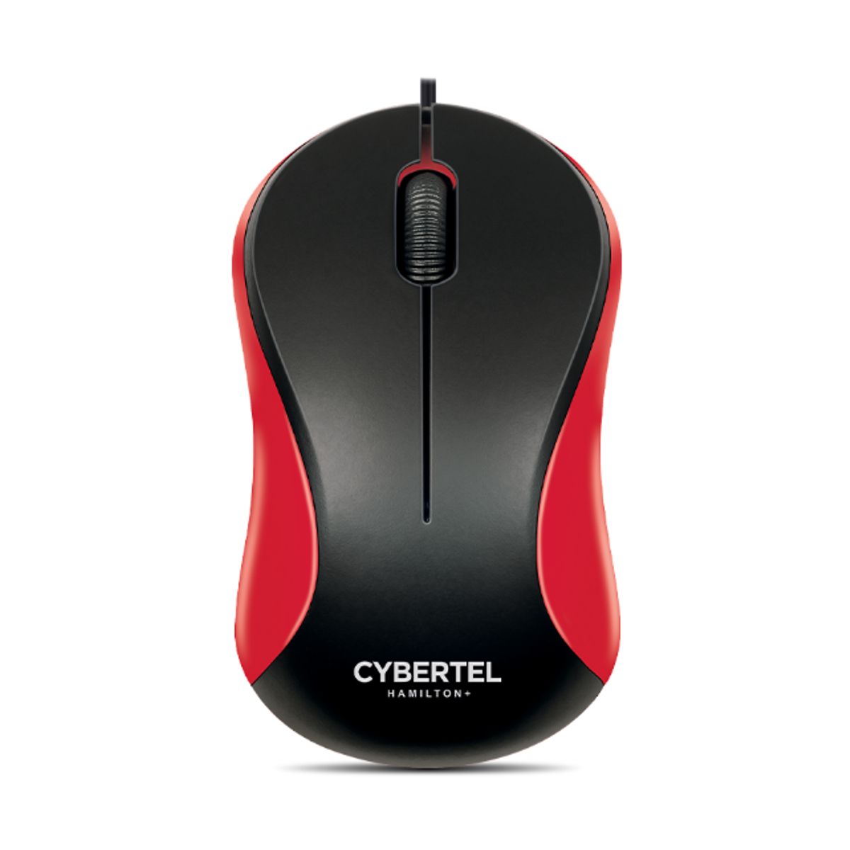 CYBERTEL - Mouse Oficina Alámbrico 1000DPI Rojo Cybertel Hamilton+ CYB M209r+