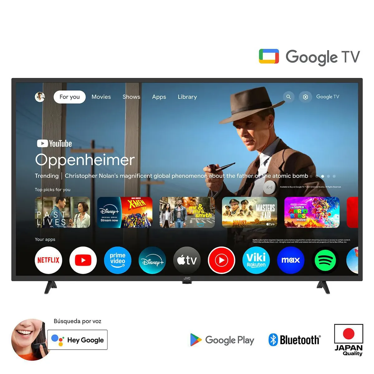 JVC - Televisor JVC 43 FHD Google TV LT-43KB338