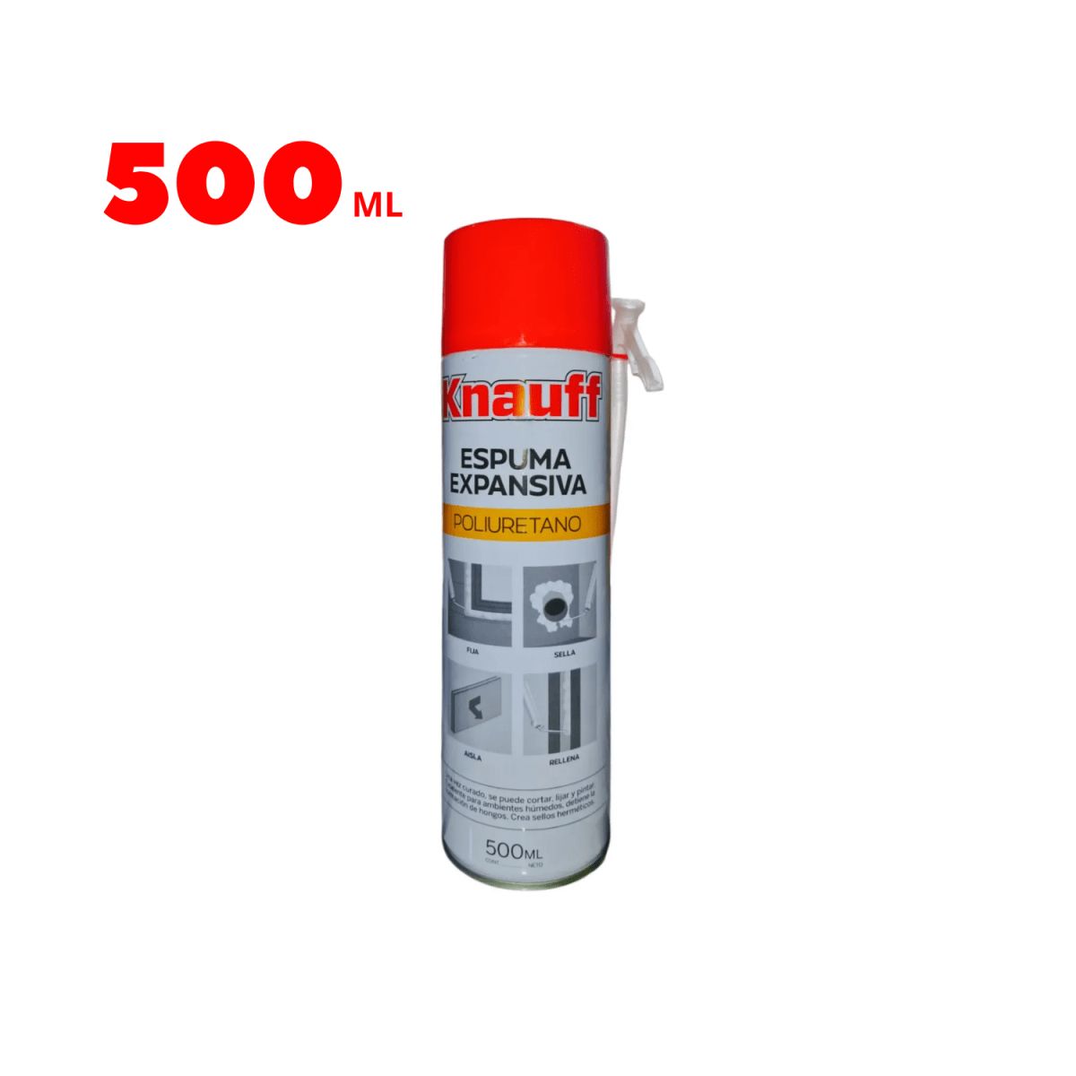 Espuma de poliuretano 500ML KNAUF, marca KNAUF - Foto 2