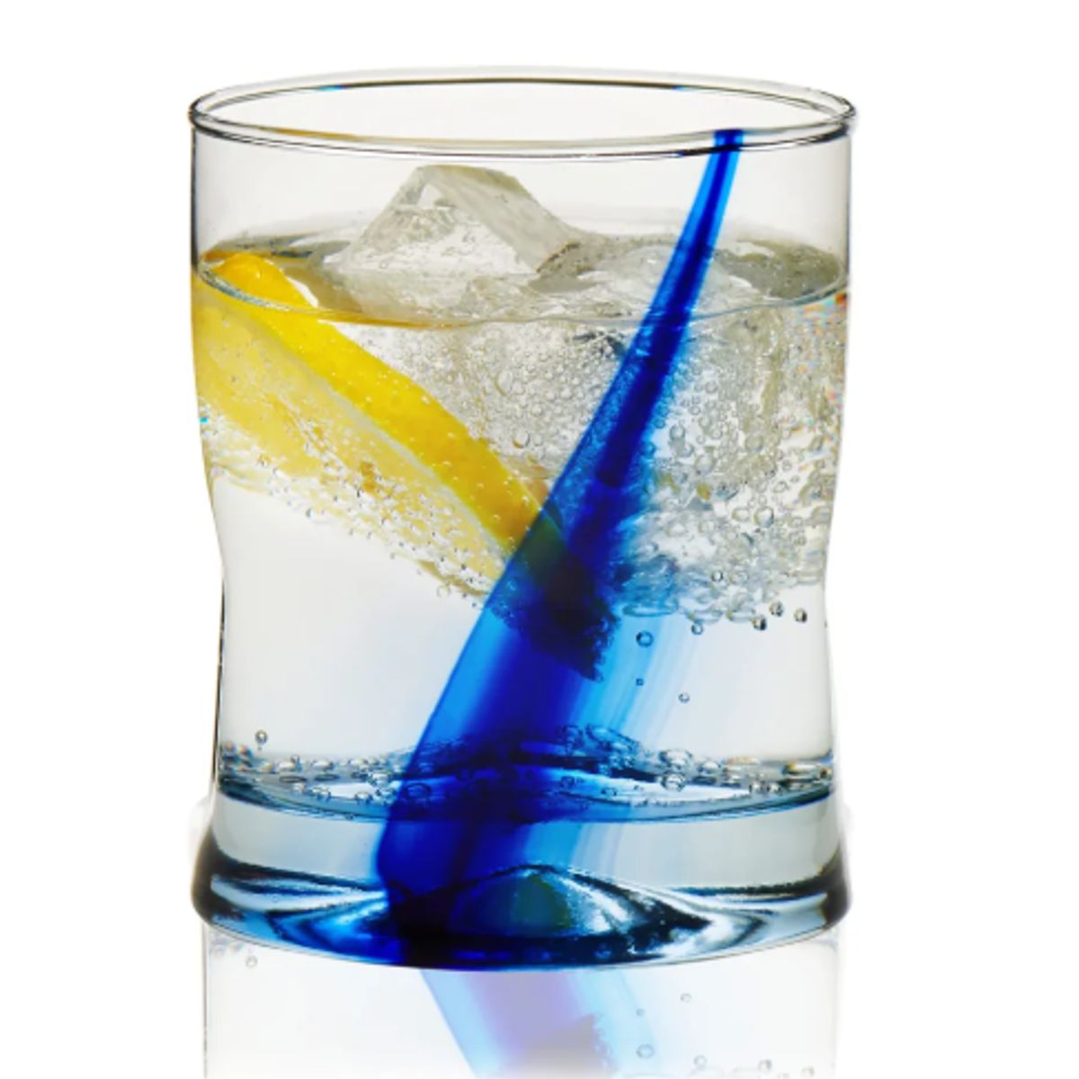 GENERICO - Vaso Blue Ribbon Impressions Rocks 370ml 125oz