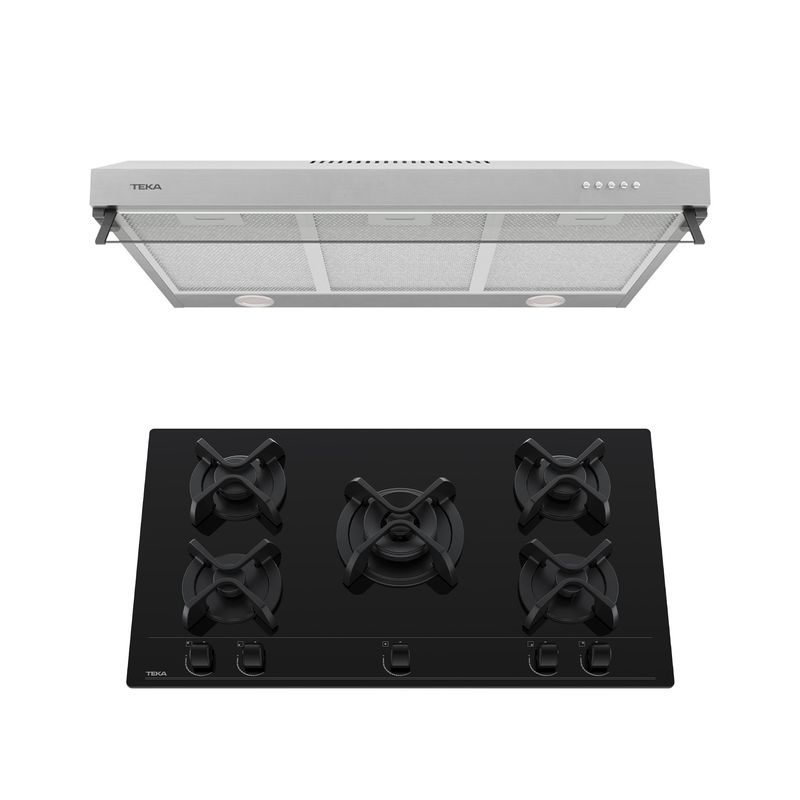 TEKA - COMBO CAMPANA CX 92120 KOS Inox ENCIMERA A GAS GBC 95030 KB