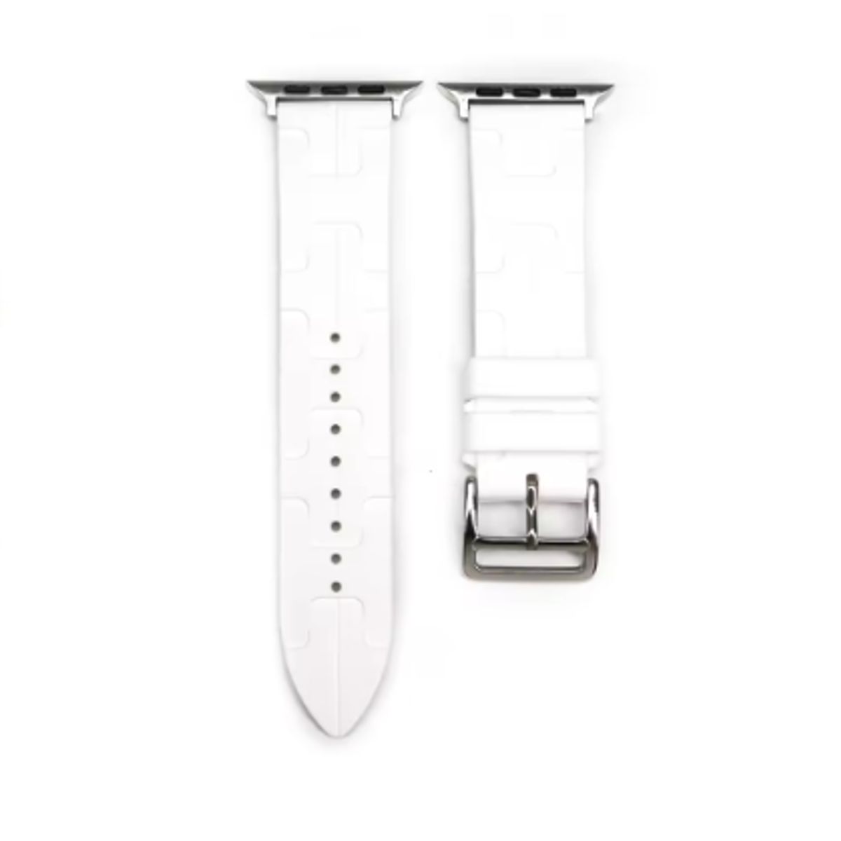 GENERICO - Correa Silicón con Hebilla para Apple Watch 42mm - Blanco