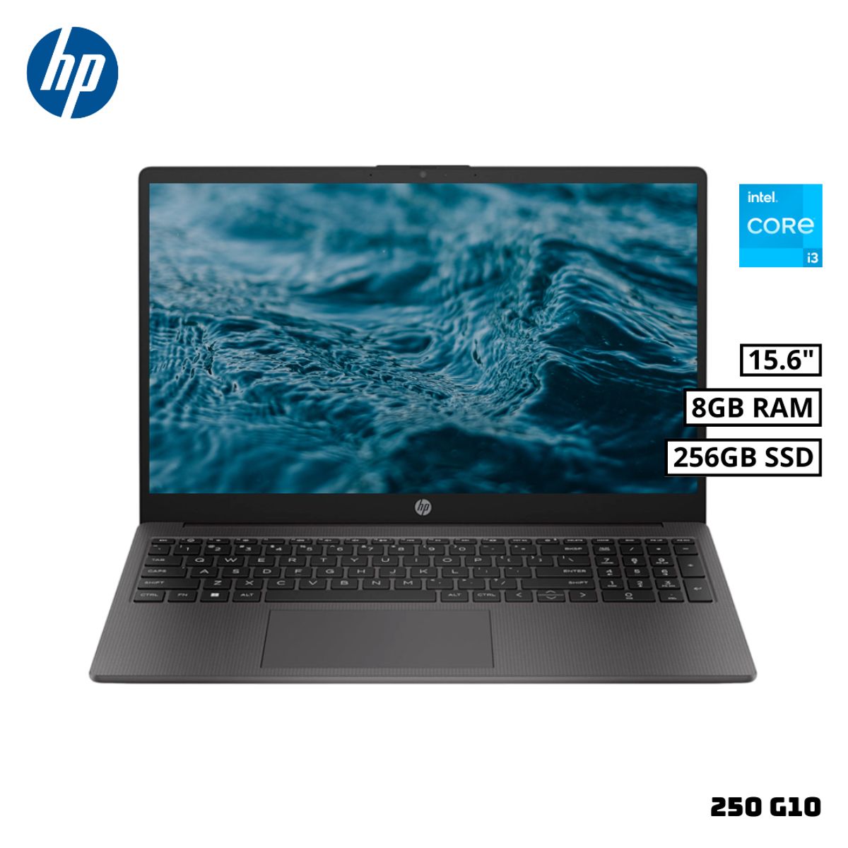HP - LAPTOP HP 250 G10 15.6 FHD INTEL CORE i3-N305 8GB RAM 256GB SSD