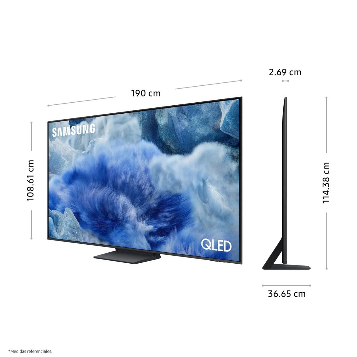 SAMSUNG - Televisor Samsung QLED 85 Visión AI Smart TV QN85Q8F + Soundbar HW-B400F