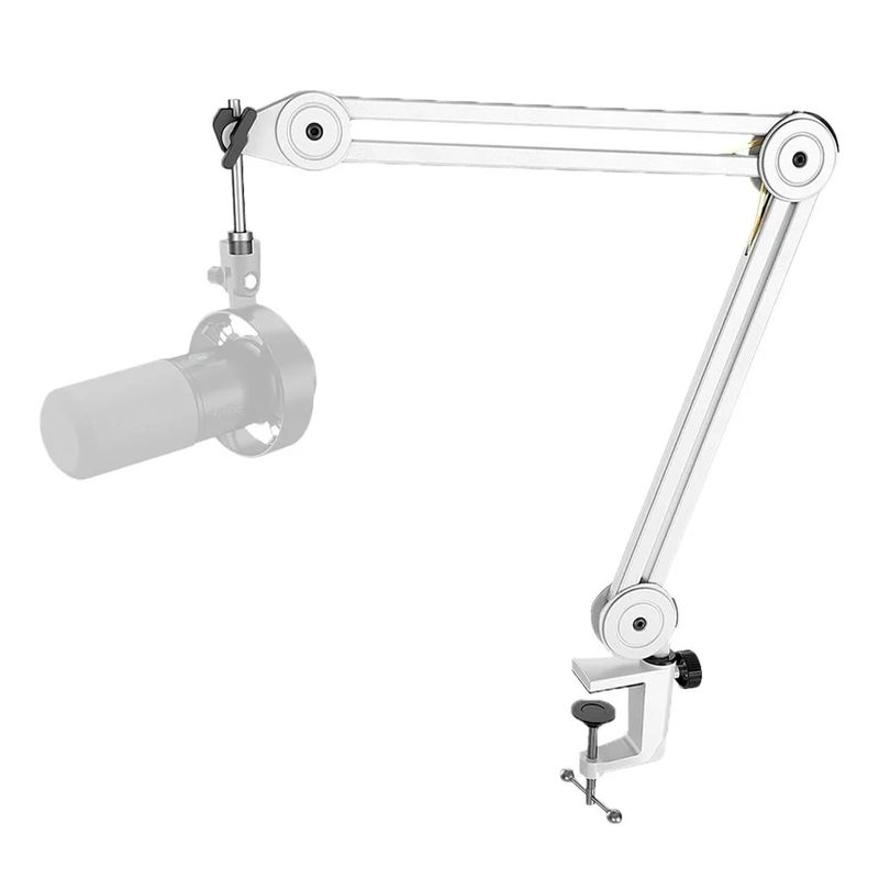 FIFINE - Brazo Para Micrófono Fifine Bm63 Color Blanco Blanco