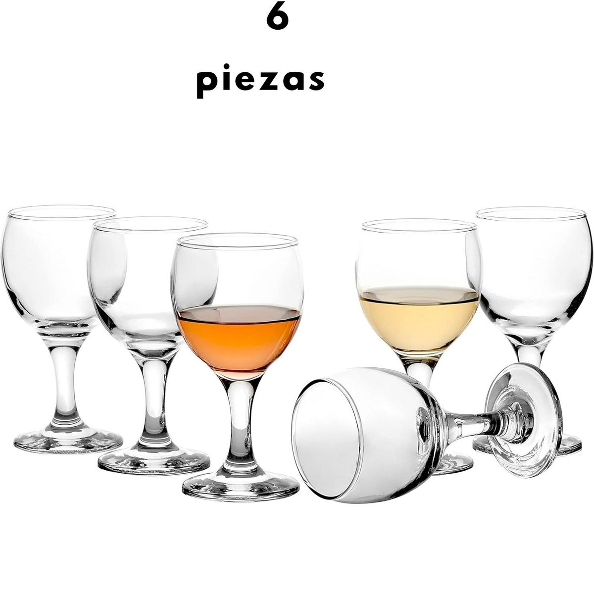 NADIR - Copa Windsor Vino Blanco 200 ML Por 6 Piezas-Nadir
