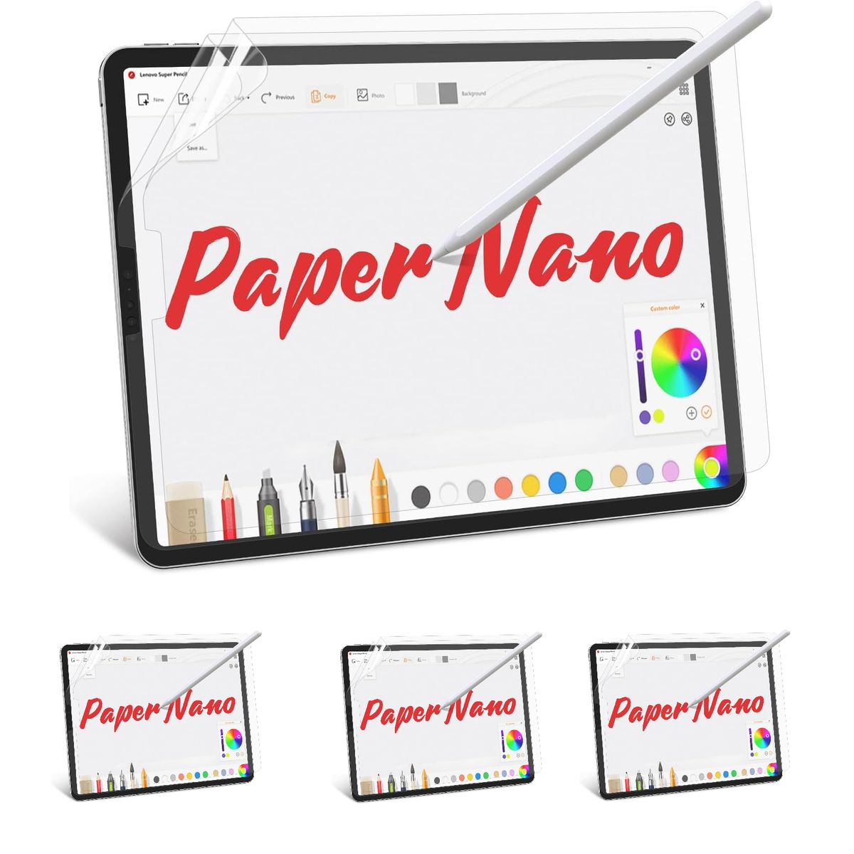 GENERICO - 03 Mica papel paperlike para ipad 5ta gen 9.7 y ipad pro 9.7