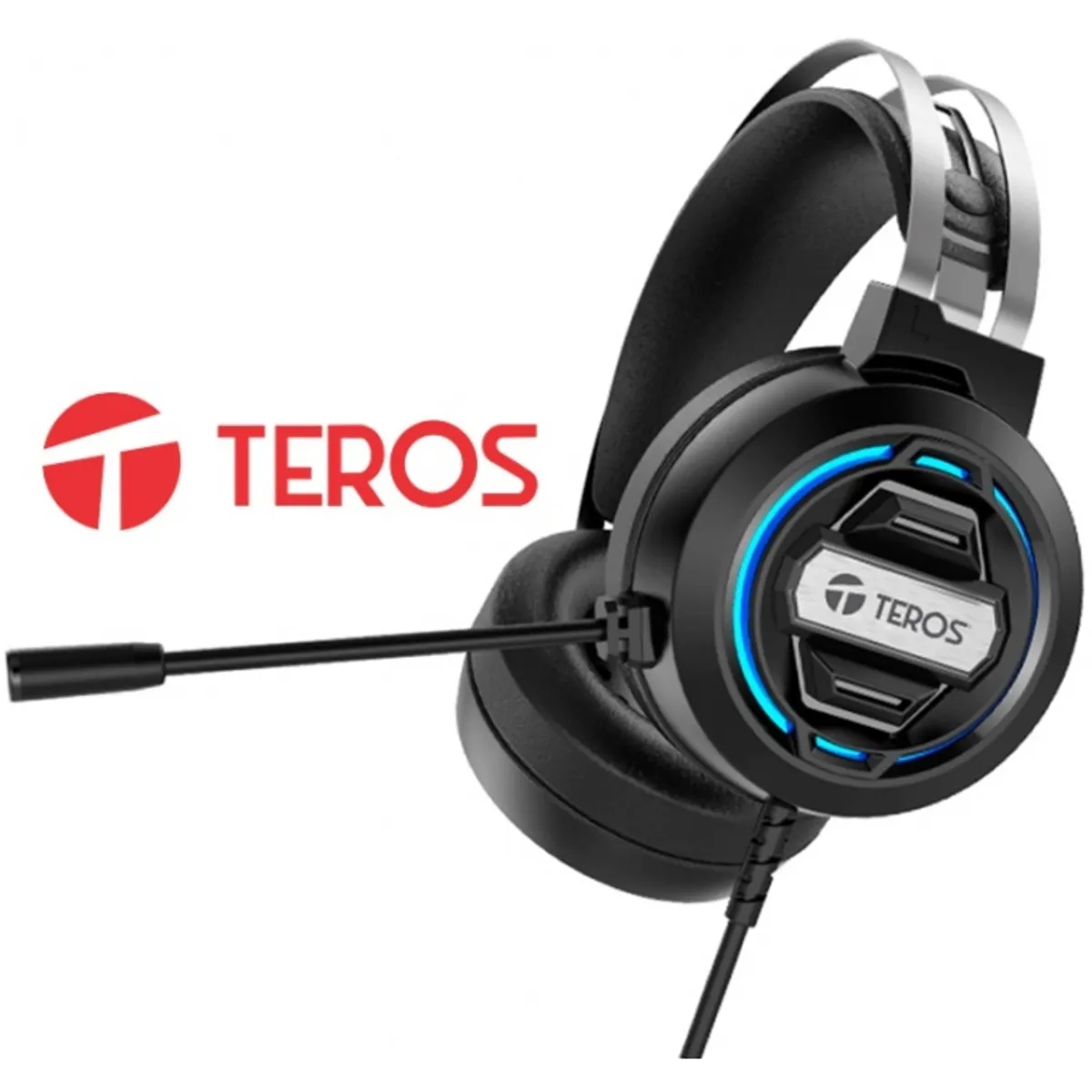 TEROS GAMING - Audífonos Gamer Teros con Micrófono Inc PC PS5 PS4 Switch TE-8160N