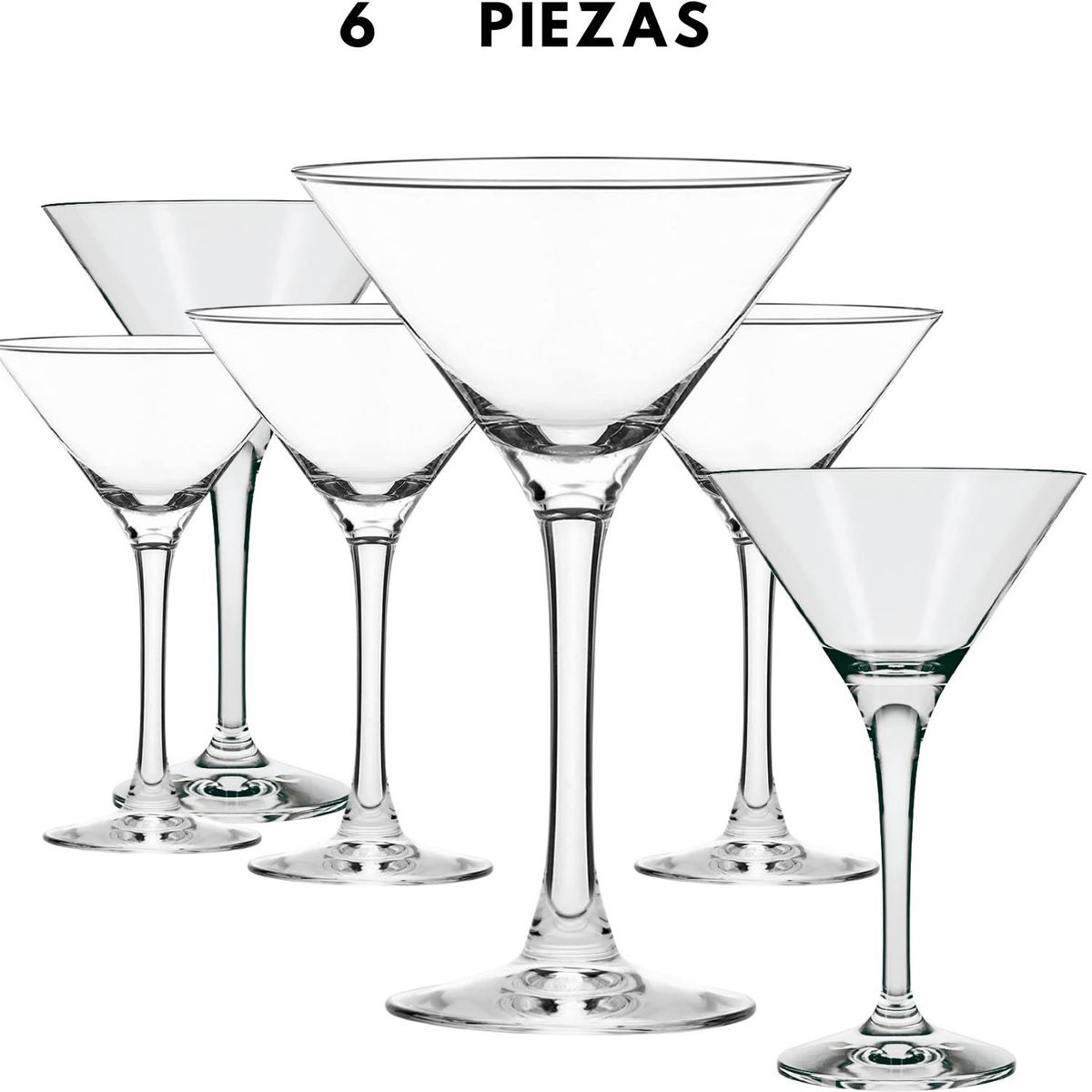 NADIR - Copa Windsor Martini 250 ML Por 6 Piezas - Nadir