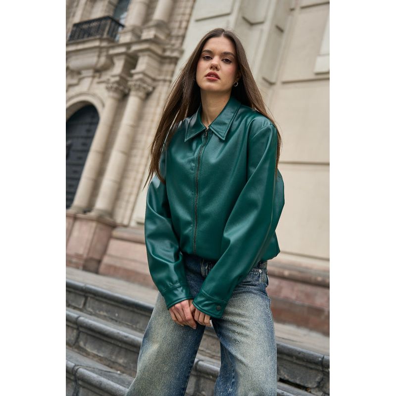 GENERICO - CASACA OVERSIZE BOMBER PARA MUJER