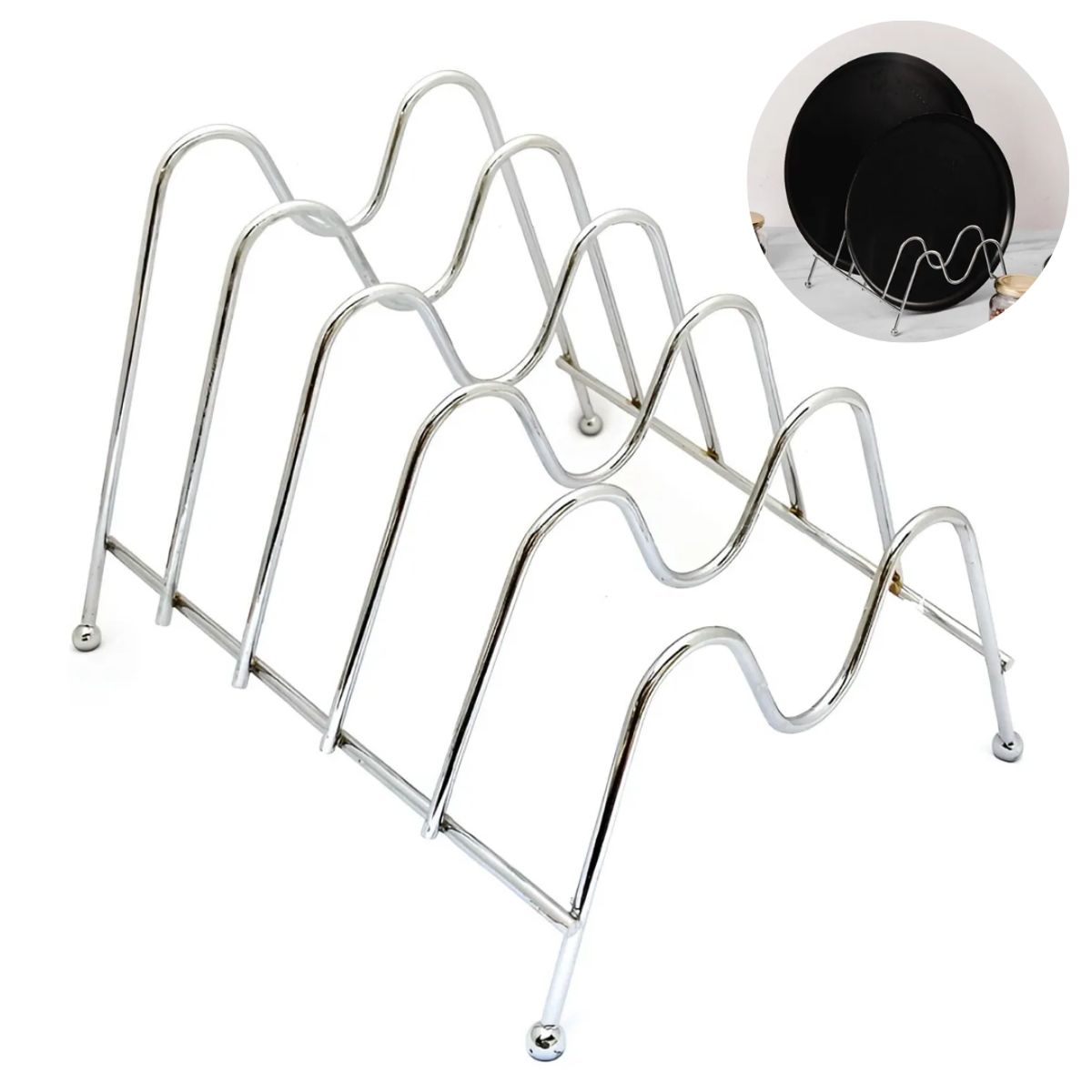 INSPIRA MARKET - Organizador Soporte de Platos Metalico