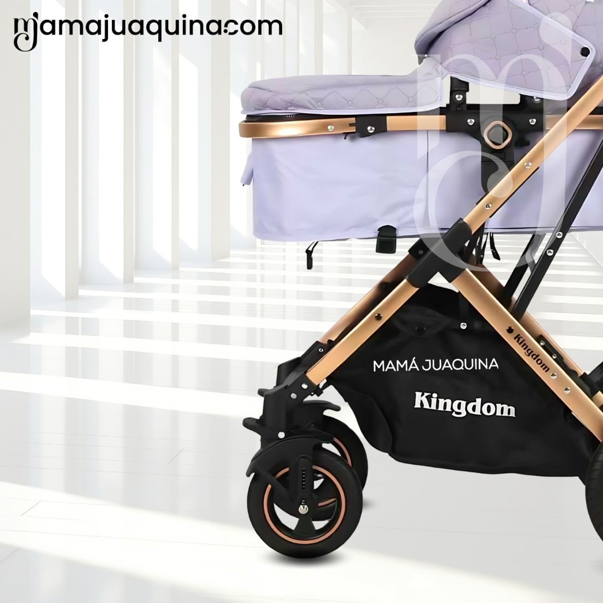 Baby - Coche Moisés Travel System «BARBARA» con Pañalera Light Purple