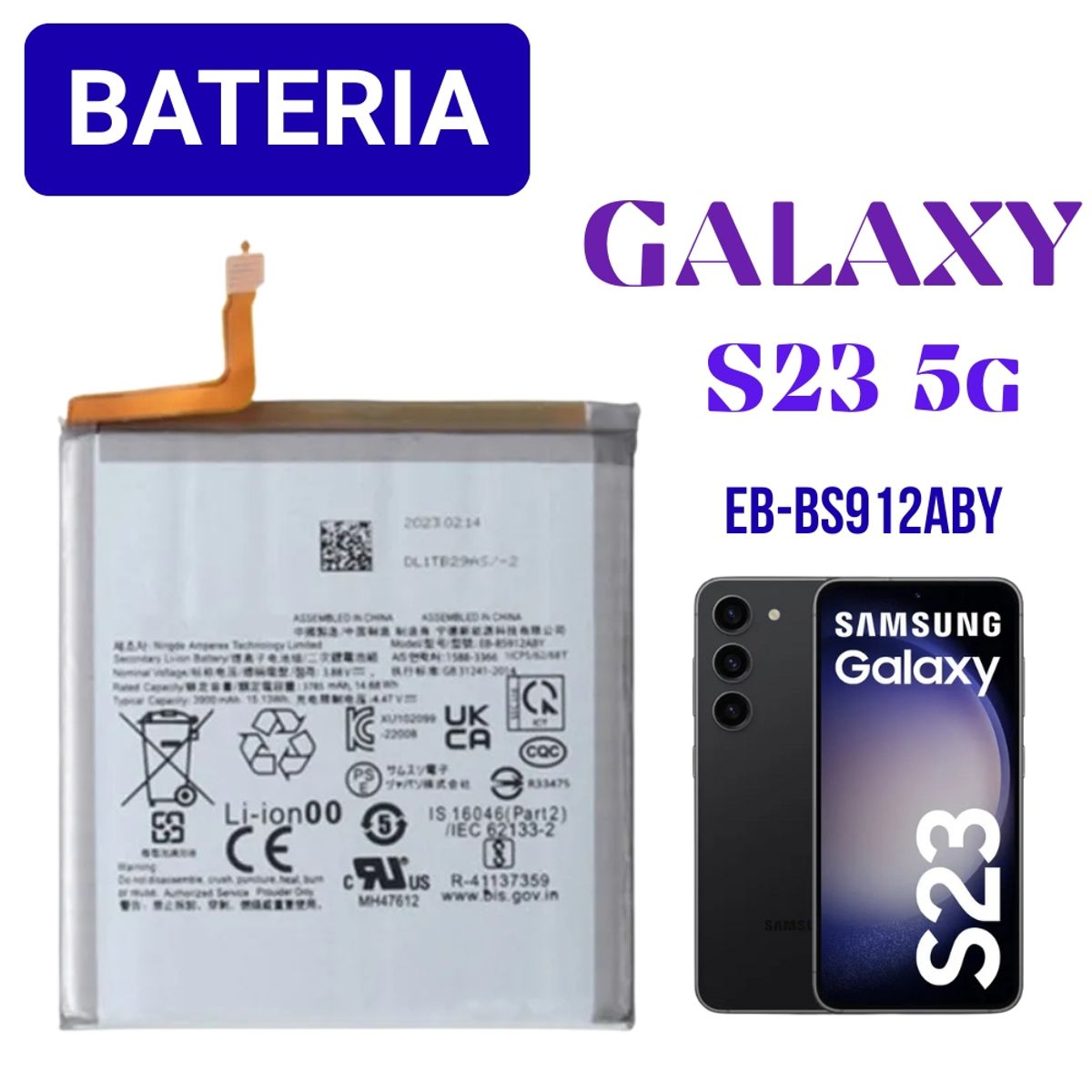 OEM - BATERIA SAMSUNG S23 5G TORIGINAL-SM NUEVO