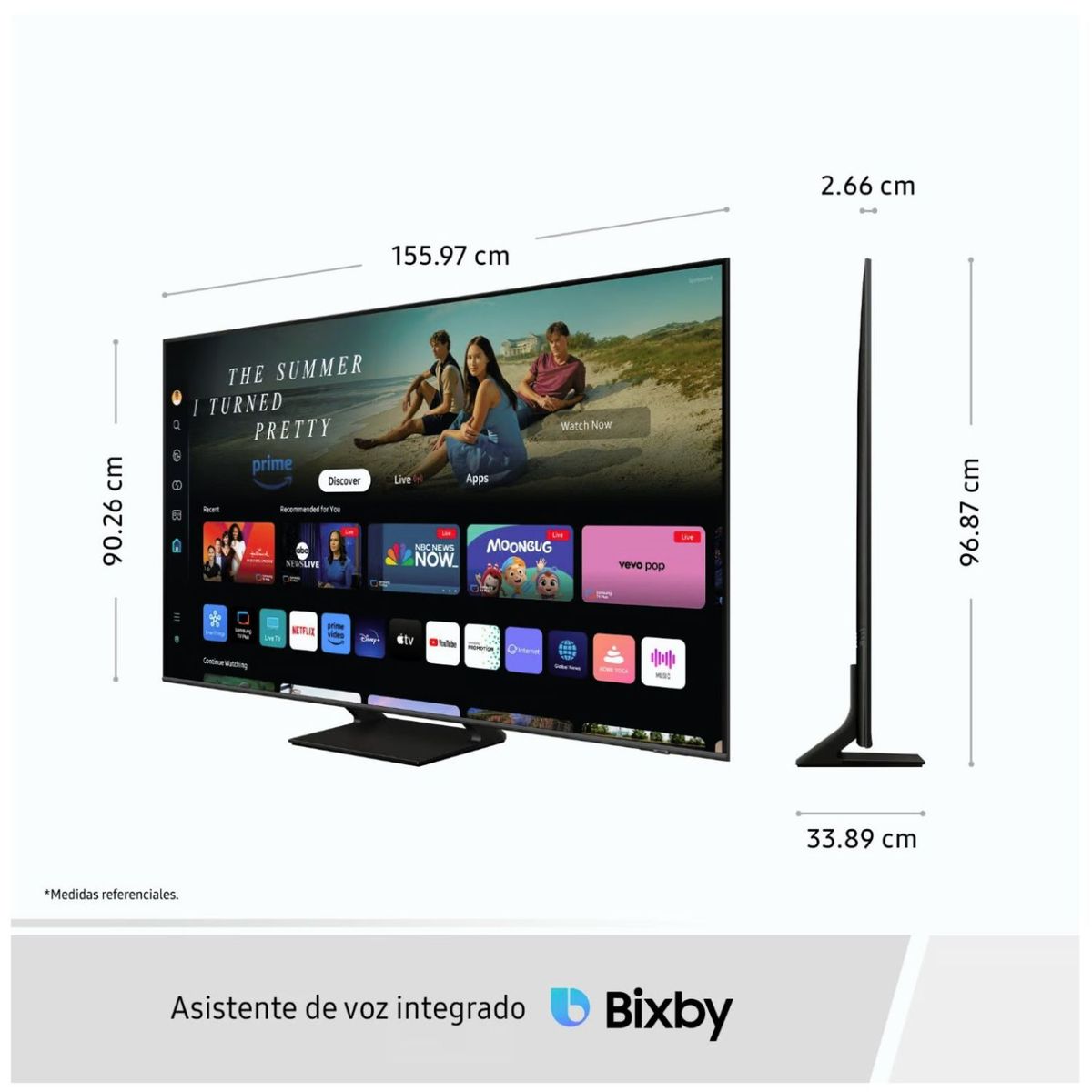 SAMSUNG - Televisor Samsung QLED Tizen OS Smart Tv 70 4K 70Q65D